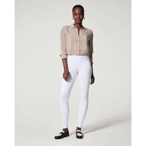 NWT Spanx Jean-ish White‎ Pull On Ankle Legging Pants